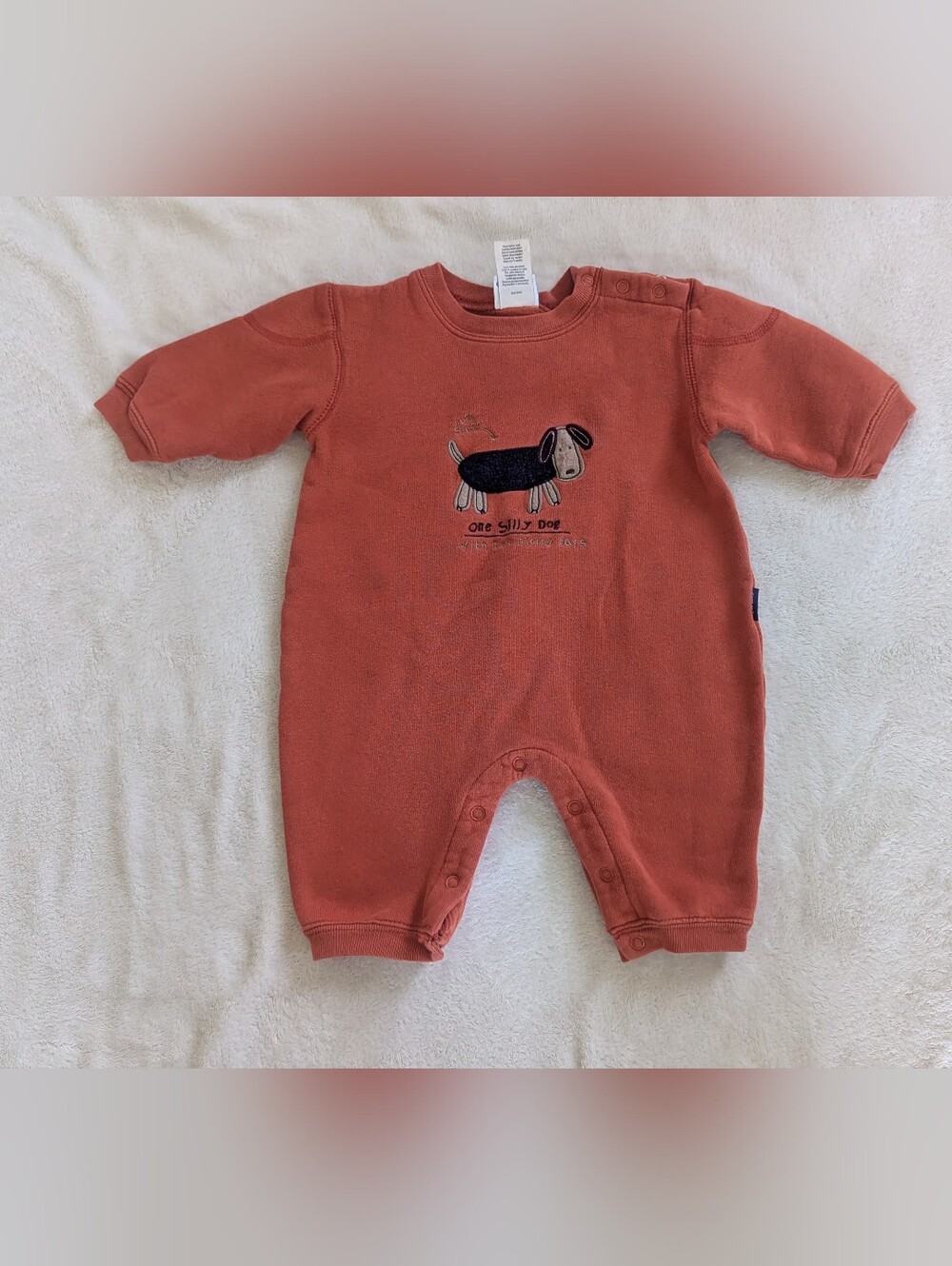 Vintage Carter's Sweatshirt Romper Size 6-9 months